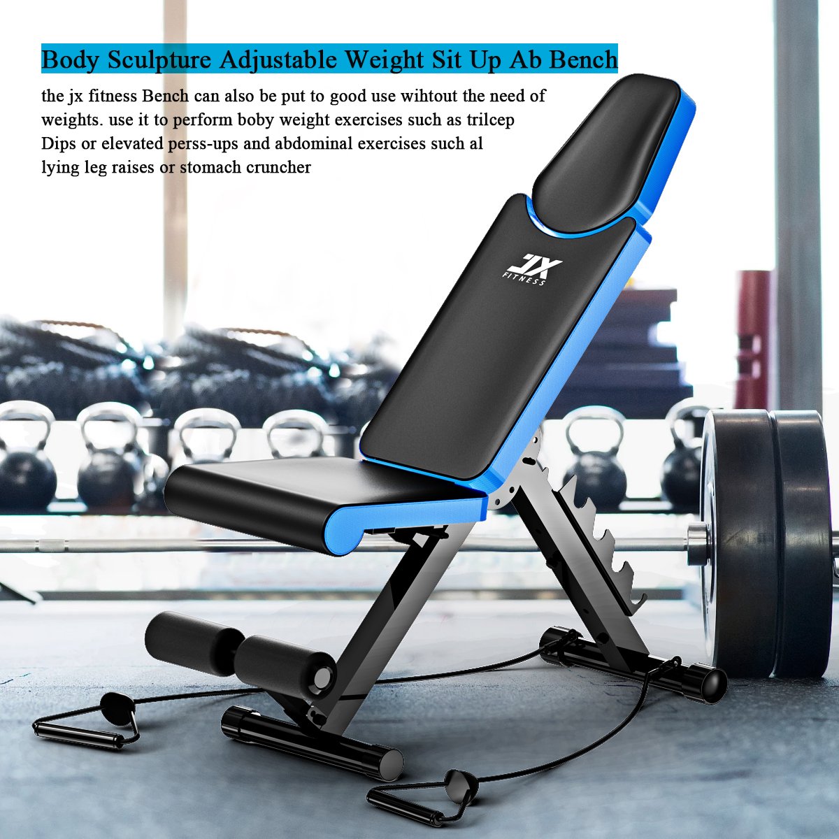 JX FITNESS Adjustable Weight Bench