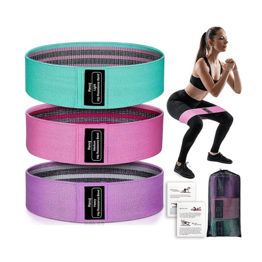Fabric Hip Resistance bands set of 3pc