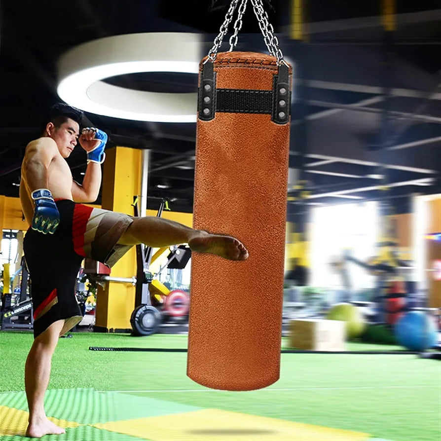 Vintage Boxing, Kickboxing Punching Bag for Muay Thai & Martial Arts