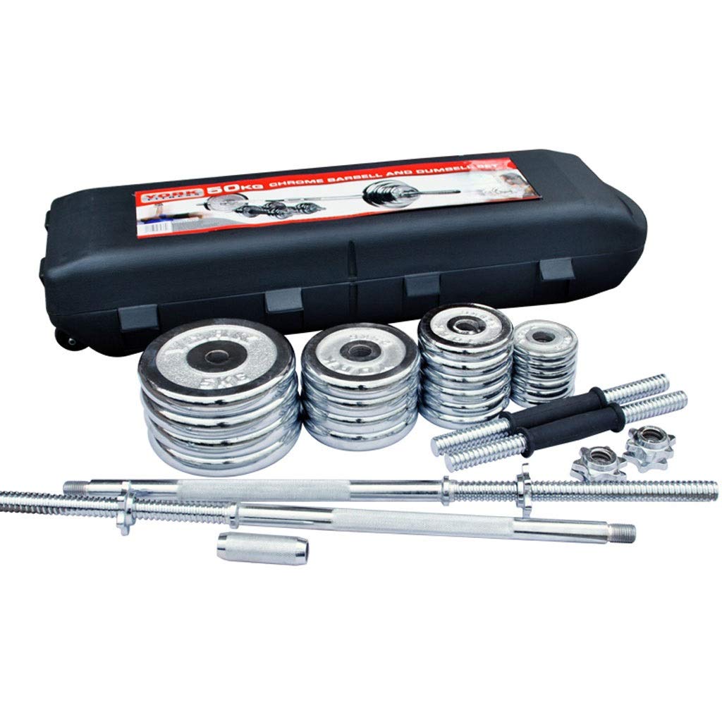 50kg Cast Iron Barbell and Dumbbell Set