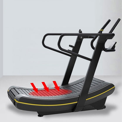 Commercial Manual Curved Self Powered Treadmill