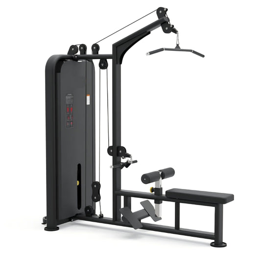 Heavy Commercial Lat Pull Down & Back Low Row Strength Trainer Machine