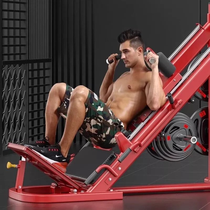 Leg Press Hack Squat Machine Combo Commercial Heavy Duty Leg Exercise