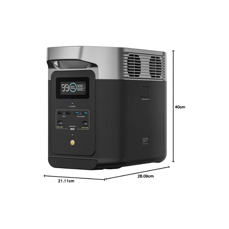 EcoFlow DELTA 2 – Portable Power Station (1800W, 1024Wh)