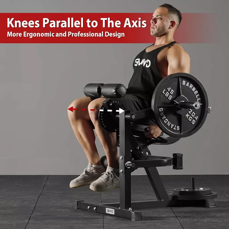Leg Extension & Curl Machine — Adjustable Plate-Loaded Lower Body Trainer